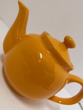 Glossy Mustard Yellow Ceramic Teapot - Home Art Ceramics